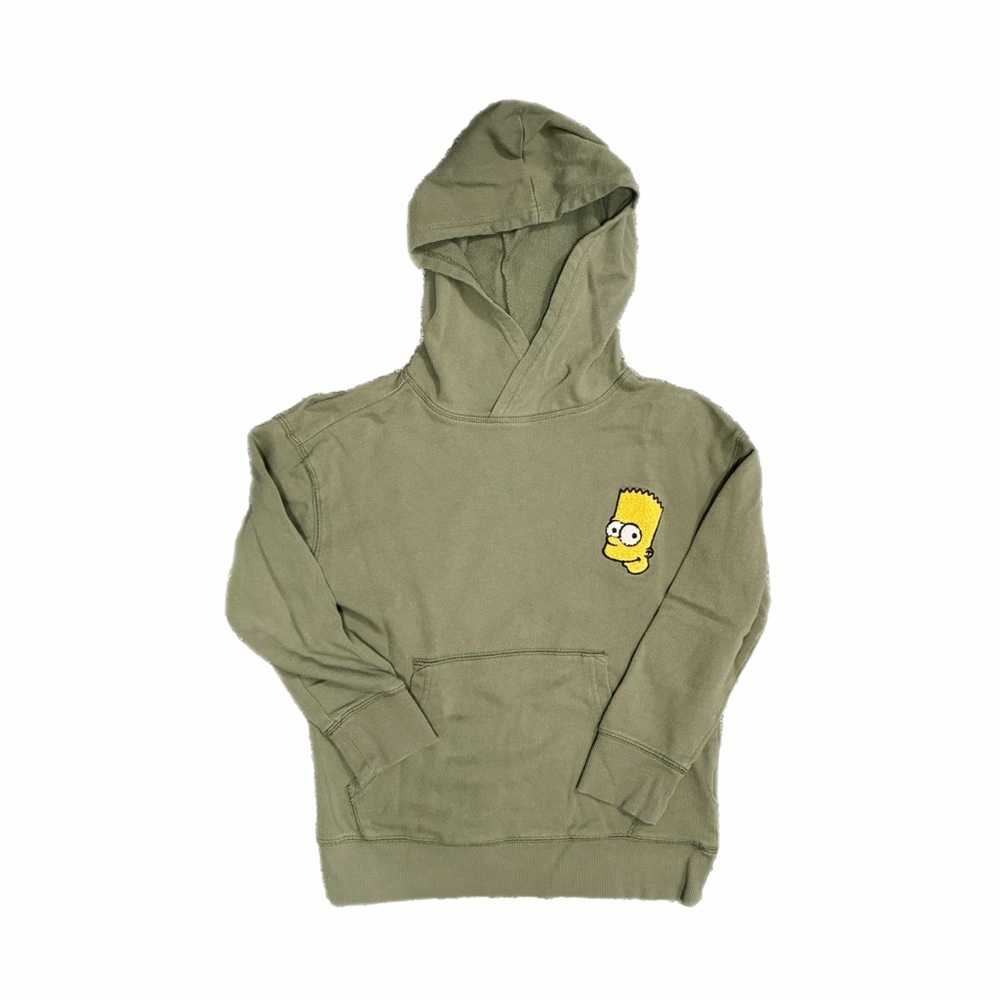 Old Navy Olive Hoodie with Bart Simpson